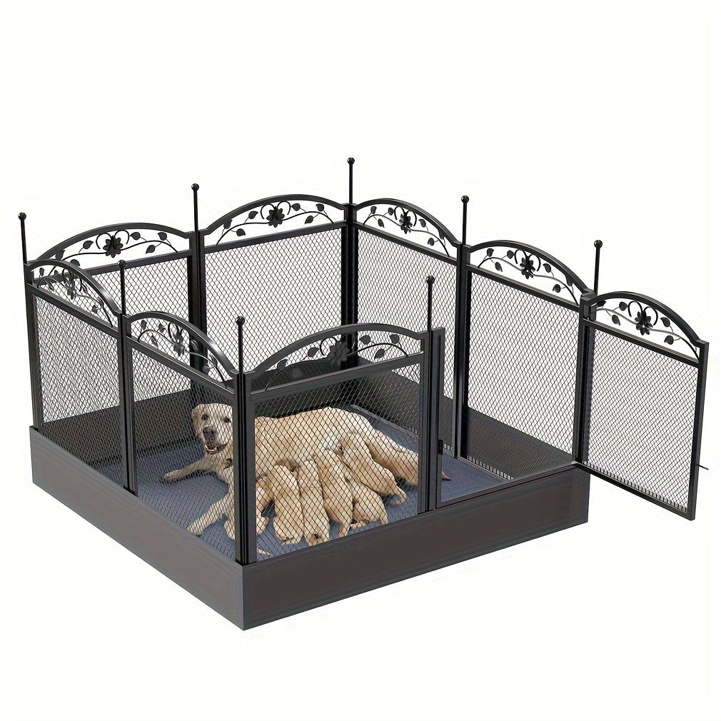 Large Dog Pet Playpen Cage Heavy Duty Metal Enclosure Fence