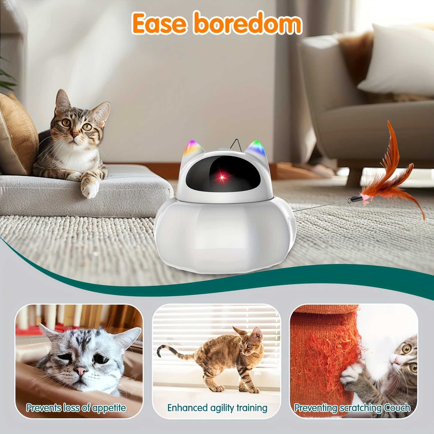 Cat Toy Automatic, 4-in-1 Toys