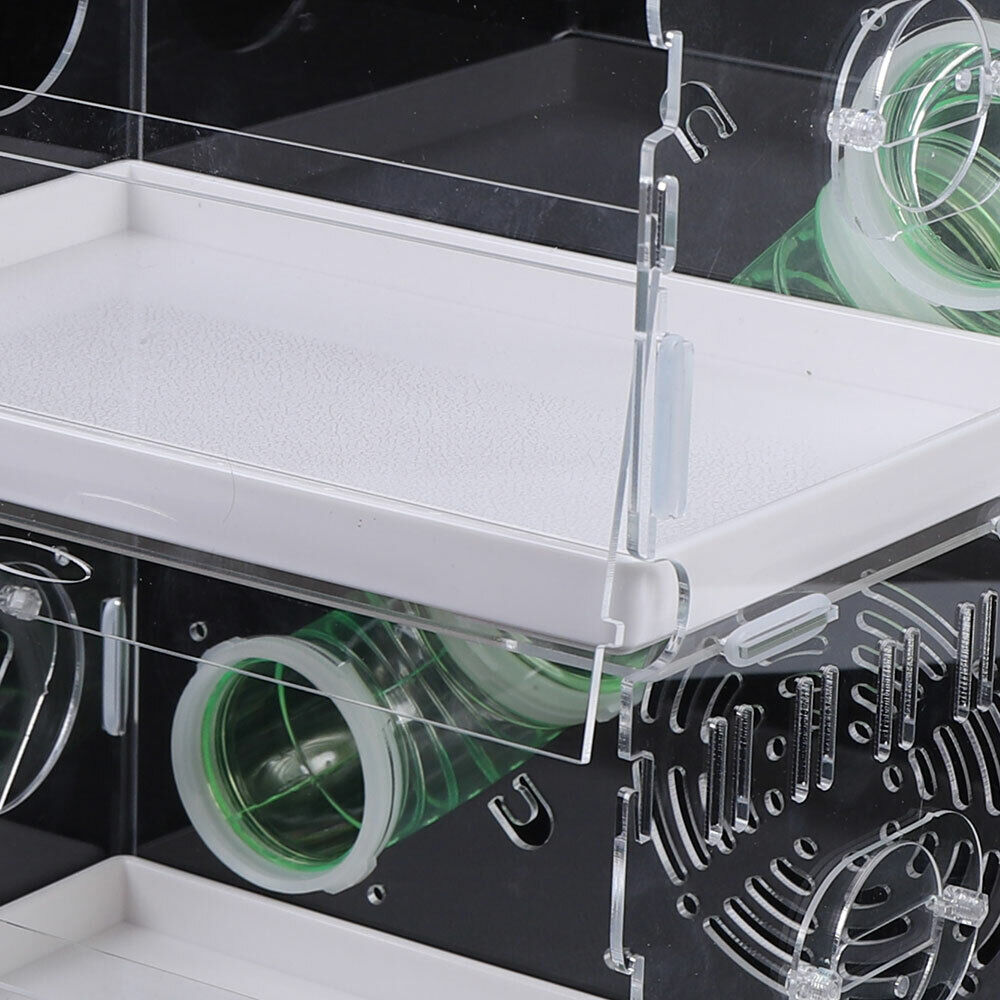 2 Layer Acrylic Transparent Hamster Cage Acrylic Hamster Breeding Cage Hamster Luxury Palace Rat Cage Mouse Habitat Pet Game House