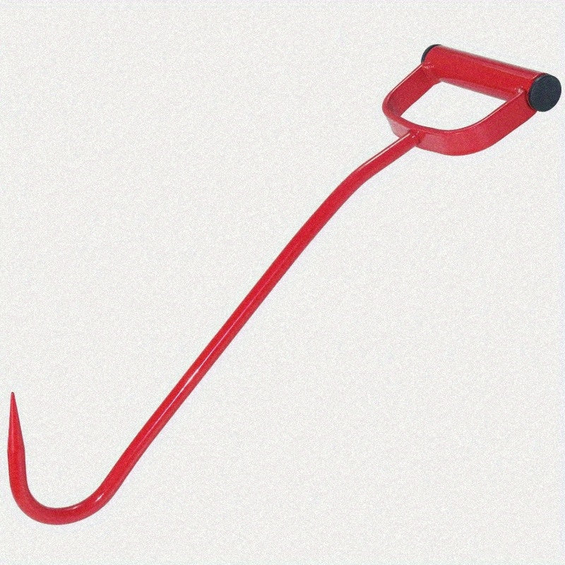 S47010600 Hay Hook 17 Inch Red Alloy Steel Handle for Farm Feeders Troughs and Hay Bales