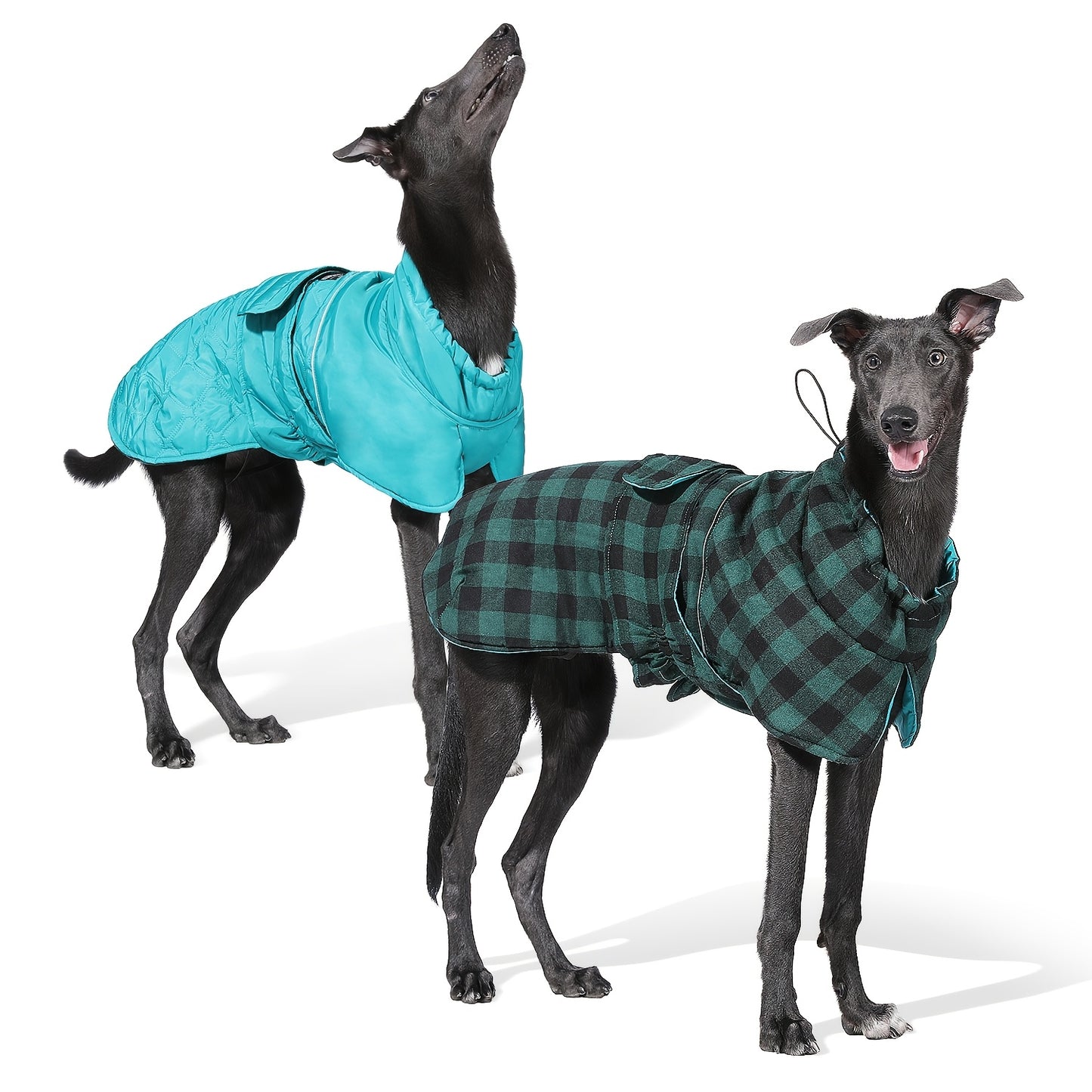 Reversible Dog Winter Coat - Waterproof Insulated Jacket