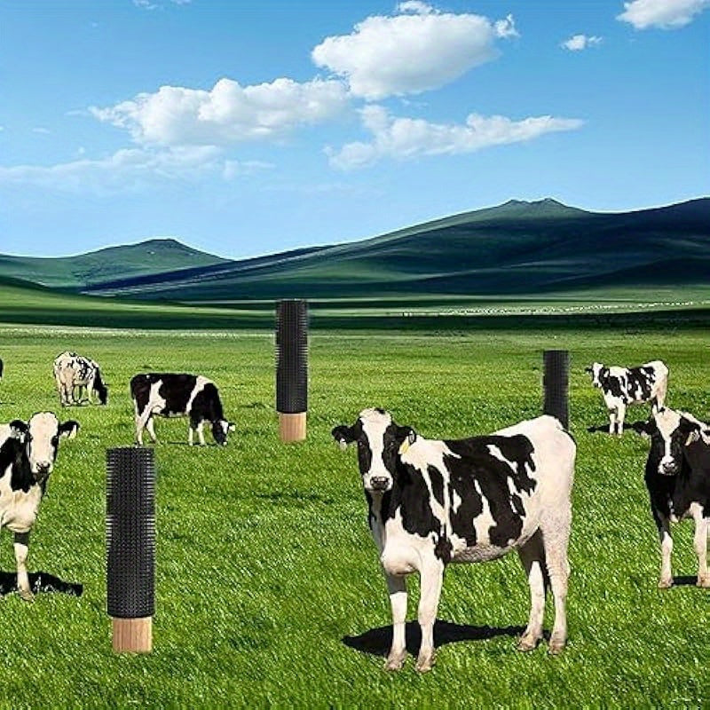 2 Pcs Horse Cattle Scratchers Soft Massage Brush Kit for Equine Bovine Itch Relief Pad for Farm Animals Goat Sheep Cow Dog