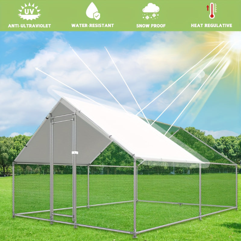 Large Metal Chicken Coop Waterproof UV Resistant For Poultry