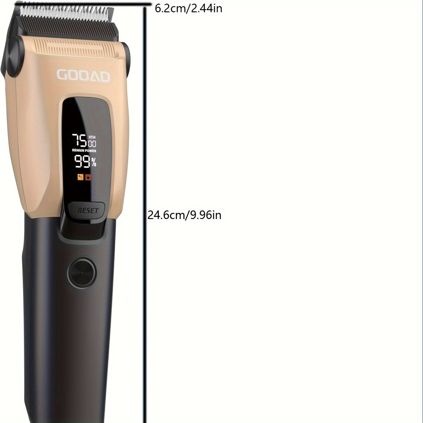 Good QuietPet Dog Clippers Kit for Thick Coats - 3 Speed Low Noise Cordless Rechargeable Trimmer with LCD Display