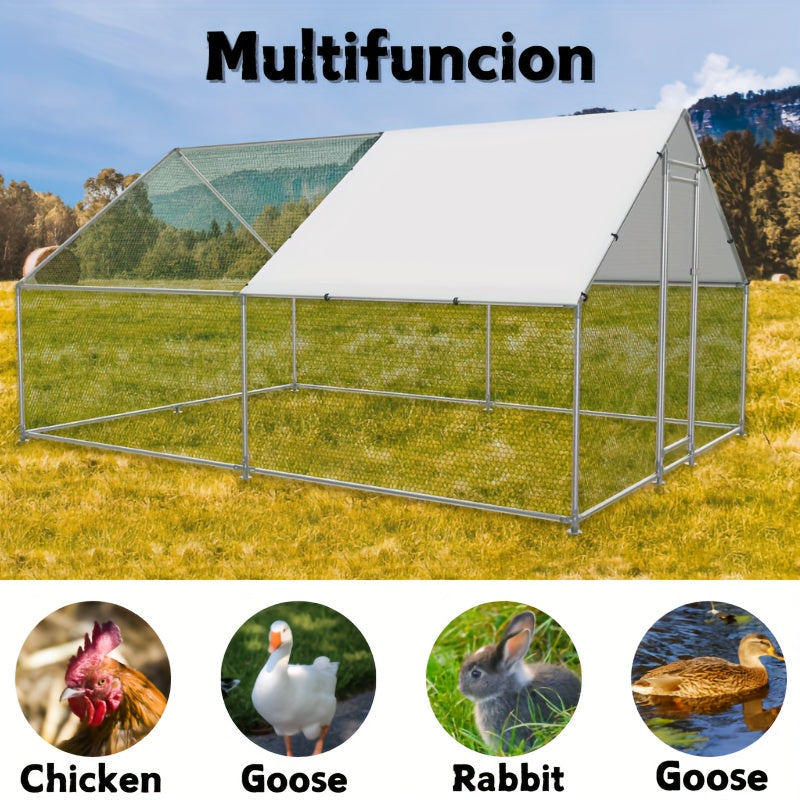 Large Metal Chicken Coop Waterproof UV Resistant For Poultry