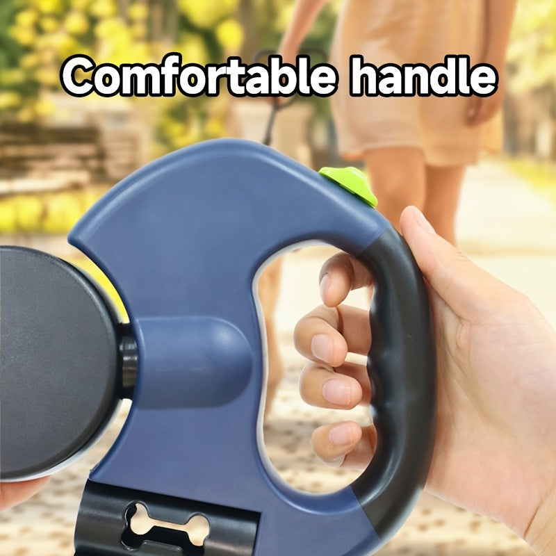 Solid Metal Double-Ended Dog Leash for Small Dogs