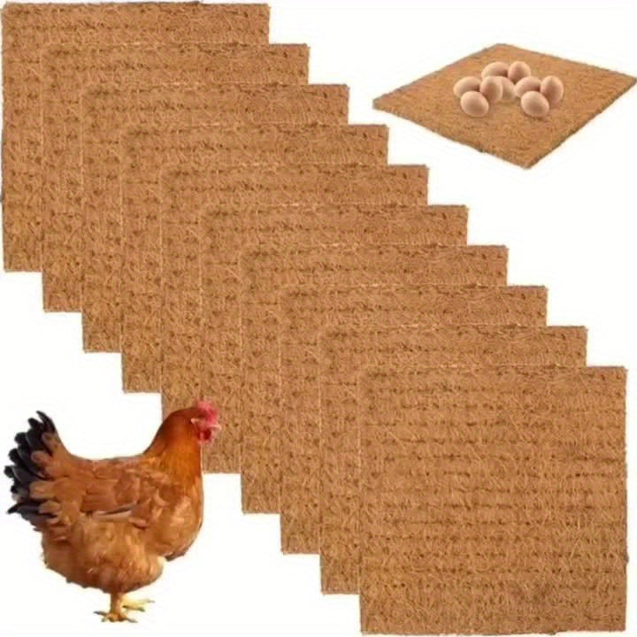 6 Nest Pads 11.8 Inches Square Quality Soft Absorbent Hen Pads Domestic Poultry House Mattresses Laying Hen Supplies