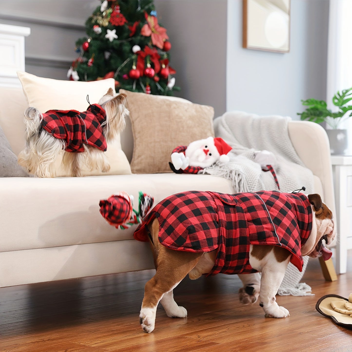 Reversible Dog Winter Coat - Waterproof Insulated Jacket