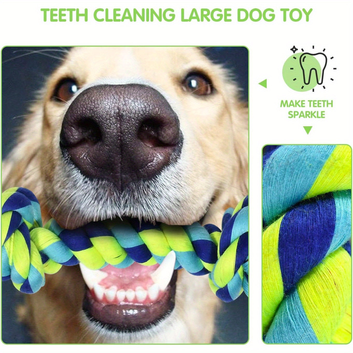 10-Pack Durable Dog Chew Toys Set for Aggressive Chewers