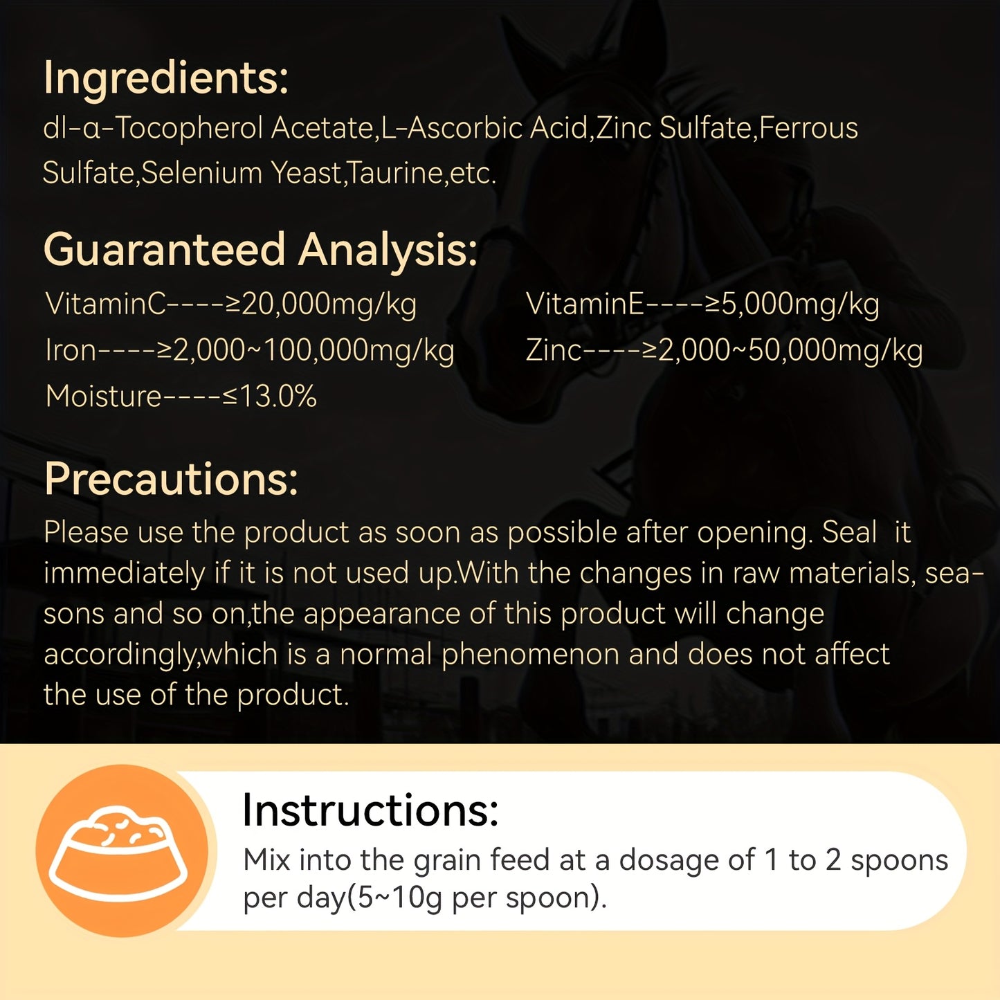 Horse Weight Accelerator Equine Supplements Immune And Physical Performance Support
