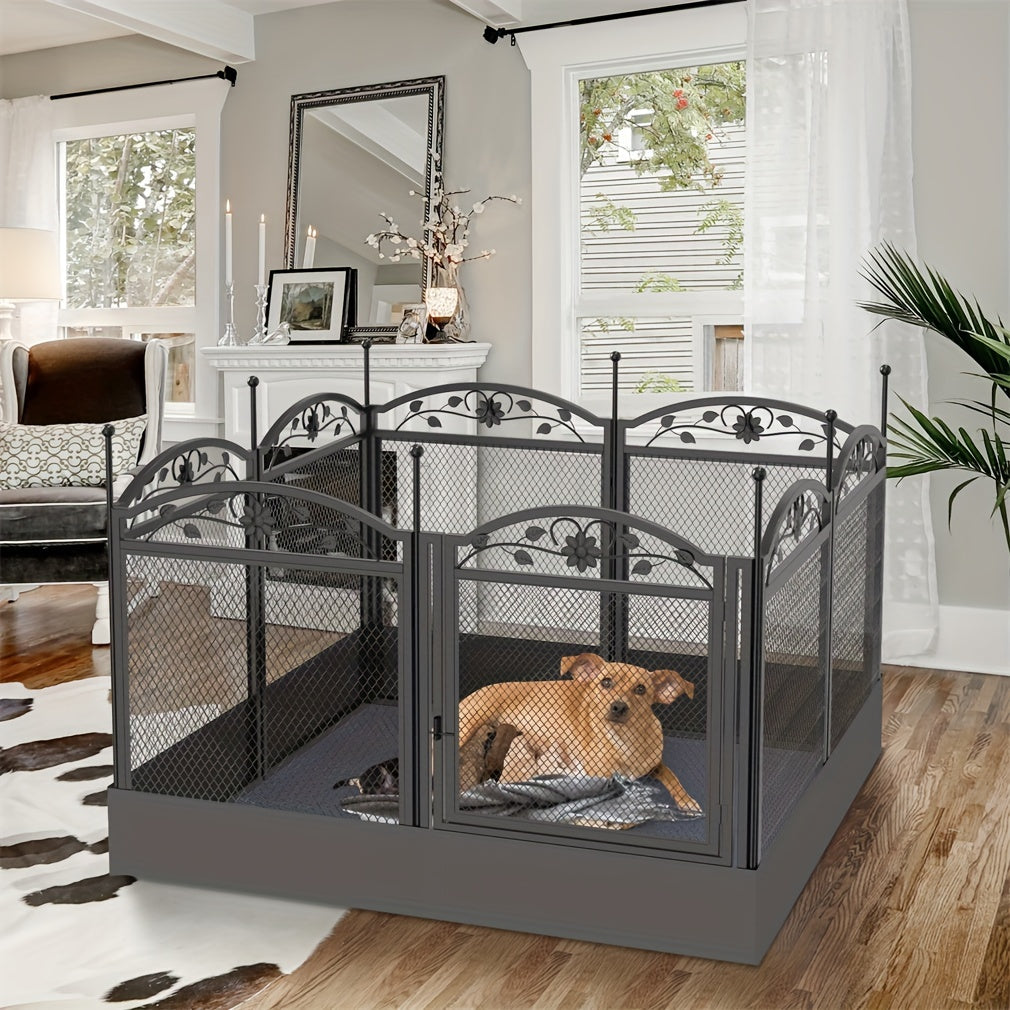 Large Dog Pet Playpen Cage Heavy Duty Metal Enclosure Fence