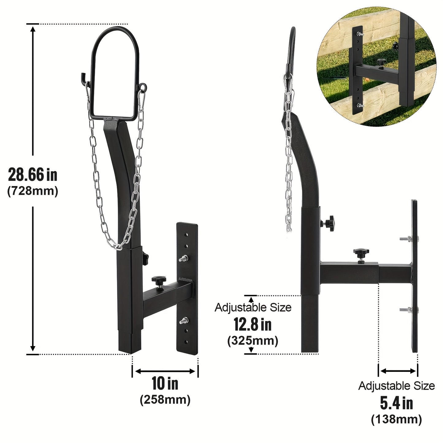 Happybuy Livestock Trimming Stand Goat and Sheep Stand with Adjustable Height and Width Metal with Nose Loop and Headpiece Ideal for Milking and Shearing Black