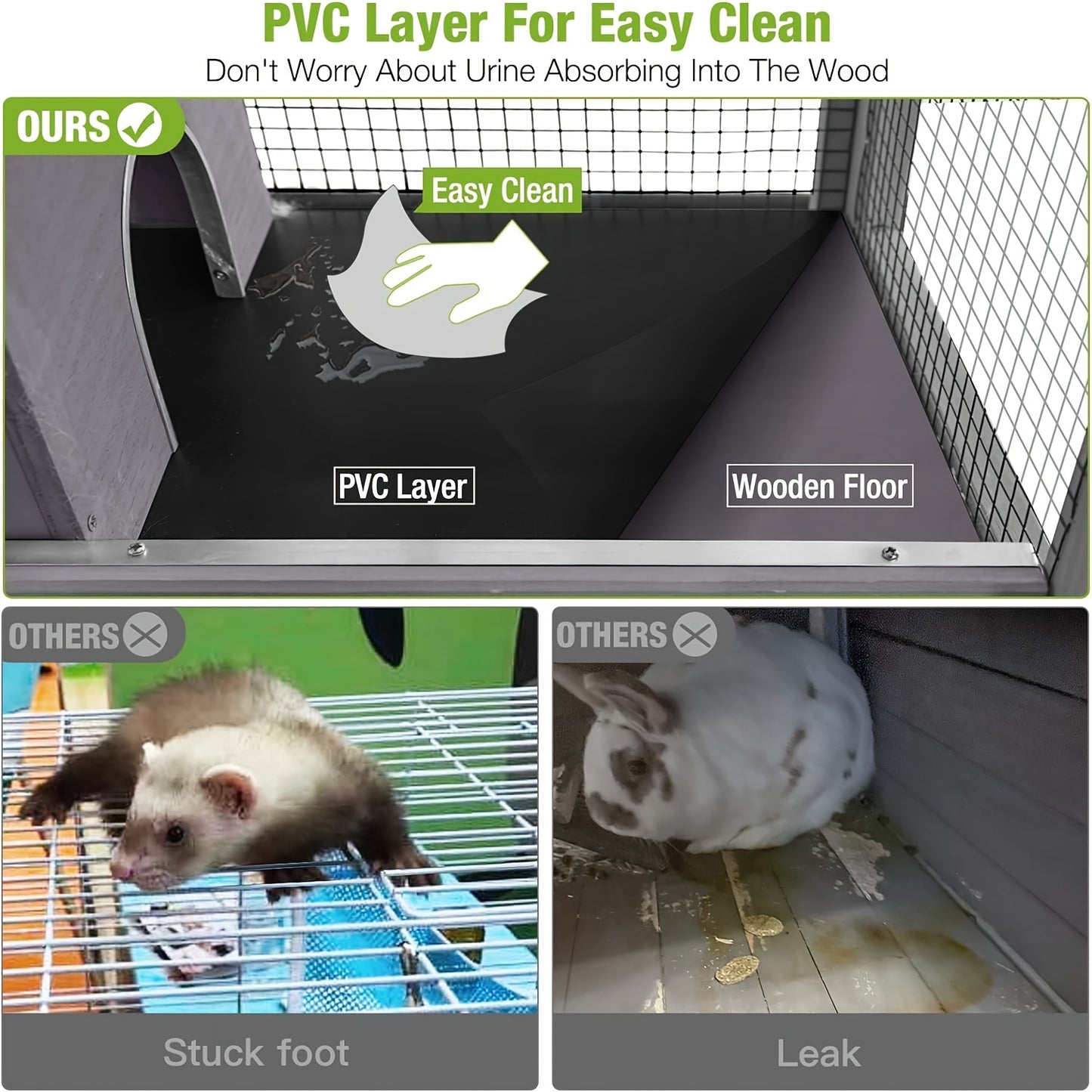 Aivituvin Hamster Cage 5 Levels Small Animal Cage for Chinchilla Hedgehogs Squirrel Chameleon Lizard Gerbils Anti Chewing Ferret Cage