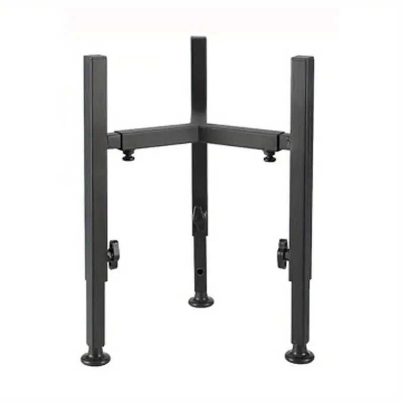 1pc PetFeast Adjustable Height Iron Dog Bowl Stand Elevated Feeder for Medium to Large Dogs 7 to 11 Inch Width 14.5 Inch Height Range Durable Metal Pet Food Holder