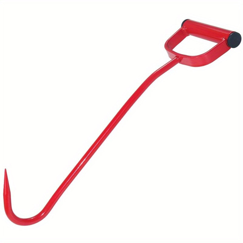 S47010600 Hay Hook 17 Inch Red Alloy Steel Handle for Farm Feeders Troughs and Hay Bales