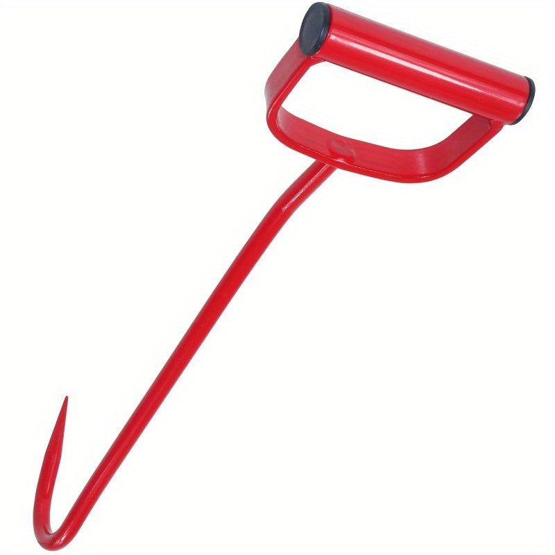 S47010600 Hay Hook 17 Inch Red Alloy Steel Handle for Farm Feeders Troughs and Hay Bales