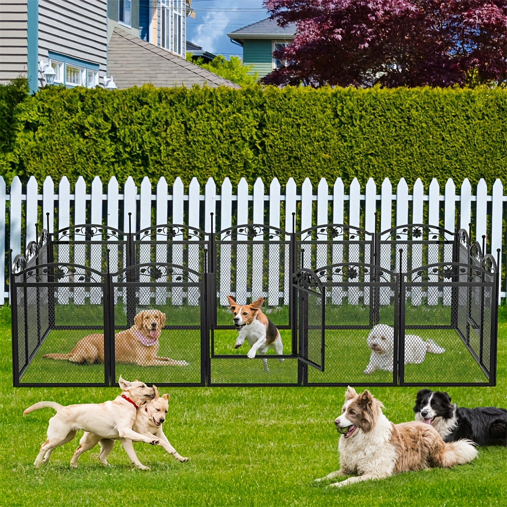 Large Dog Pet Playpen Cage Heavy Duty Metal Enclosure Fence