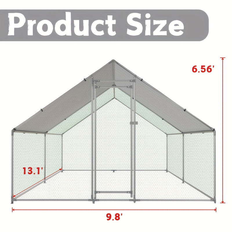 Large Metal Chicken Coop Waterproof UV Resistant For Poultry