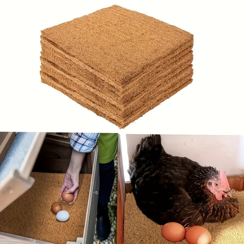 6 Nest Pads 11.8 Inches Square Quality Soft Absorbent Hen Pads Domestic Poultry House Mattresses Laying Hen Supplies