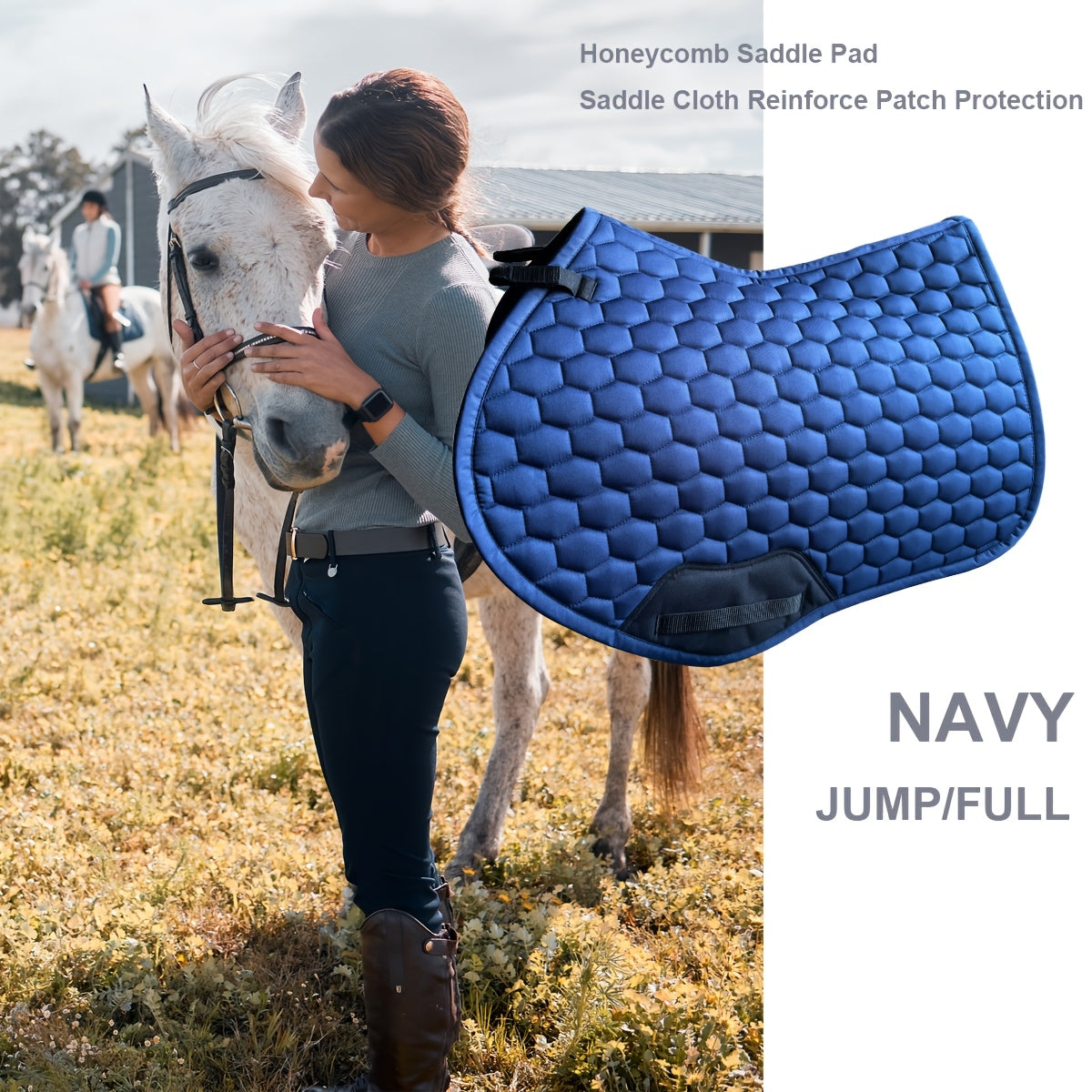 Premium Quilted Saddle Pad for Horses