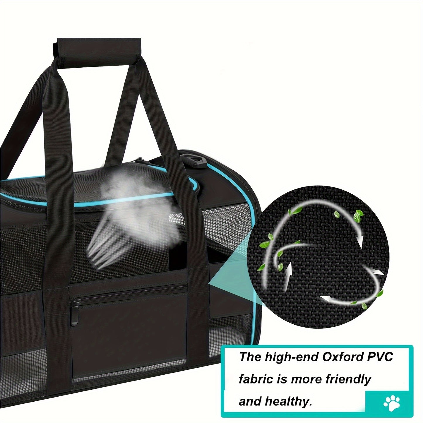 TSA-Approved Soft-Sided Cat Carrier with Cozy Fleece