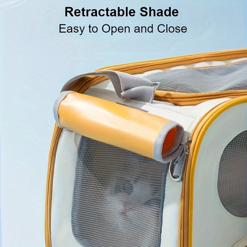 Foldable Portable Pet Carrier Backpack for Cats Under 22 Pounds and Dogs Under 16.5 Pounds