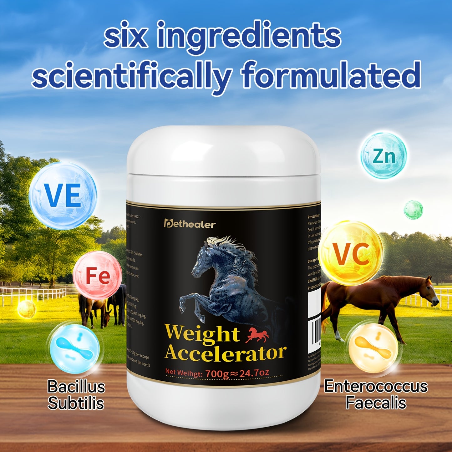 Equine Immune And Physical Fitness Support Supplements For Horses Weight Accelerator