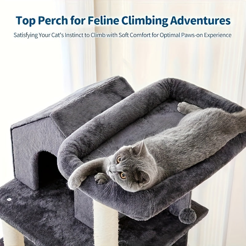 Made4Pets 60 Inch Cat Tower for Indoor Cats and More