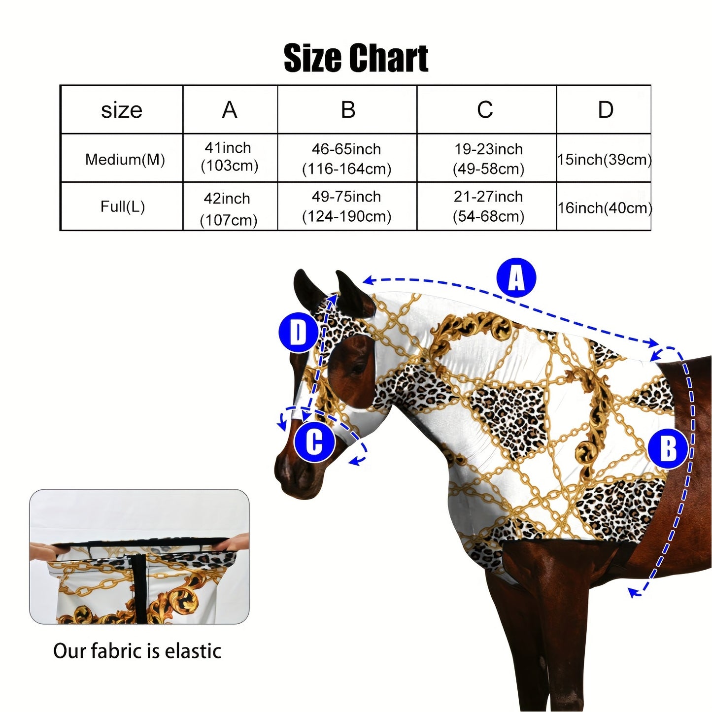 Spring Summer Equine Fly Mask with Zipper Wool Lined for Comfort Large Holes for Secure Fit Suitable for Horses