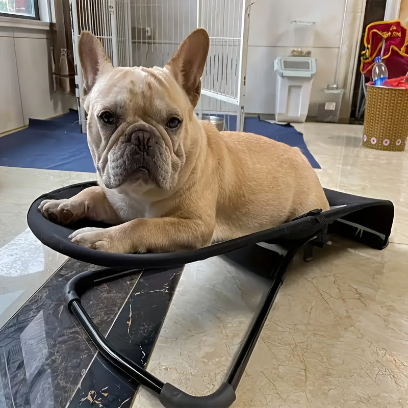 New Thickened Foldable Height Adjustable Rocking Pet Bed for Medium and Small Dogs Breathable Mesh Hammock All Seasons Soothing Design
