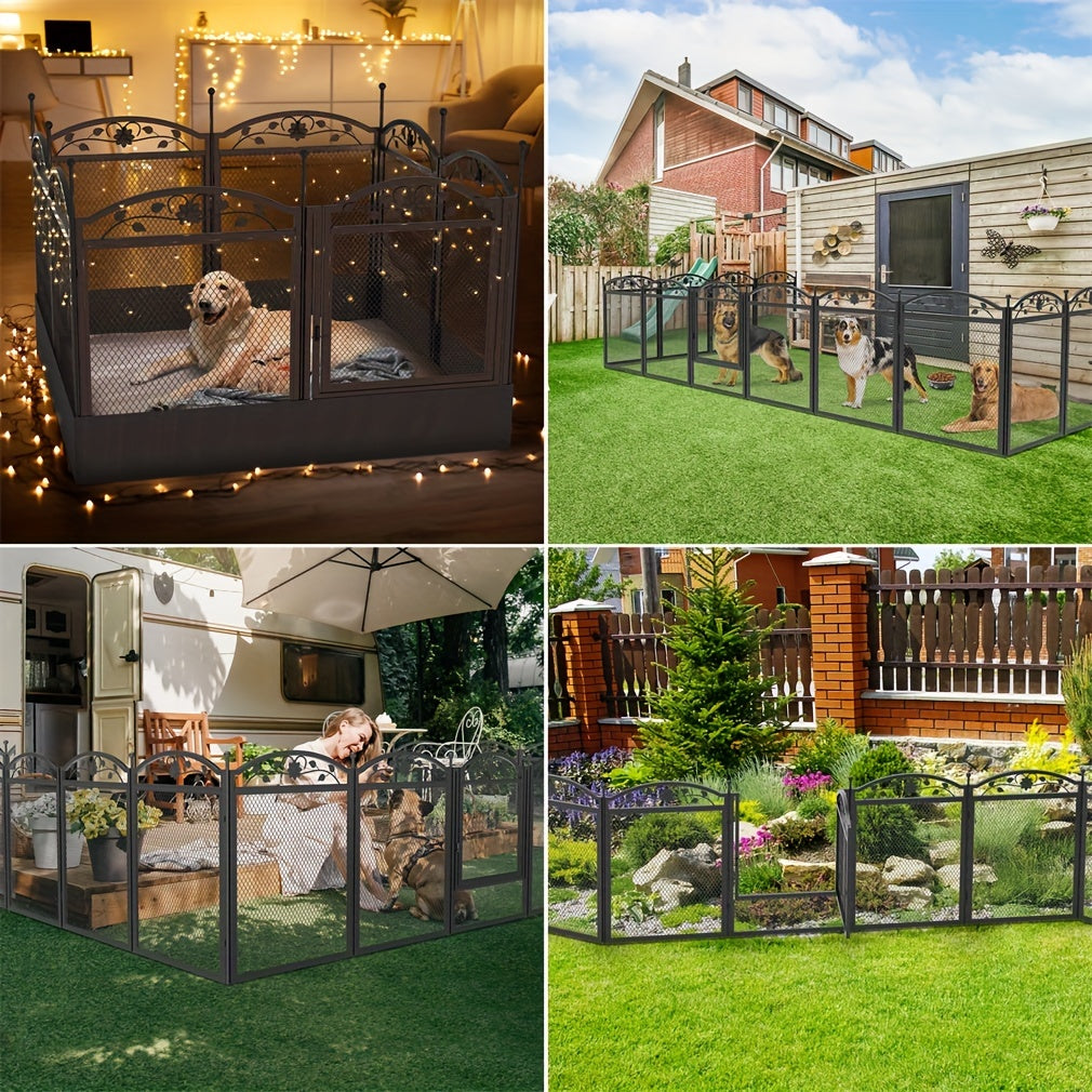 Large Dog Pet Playpen Cage Heavy Duty Metal Enclosure Fence