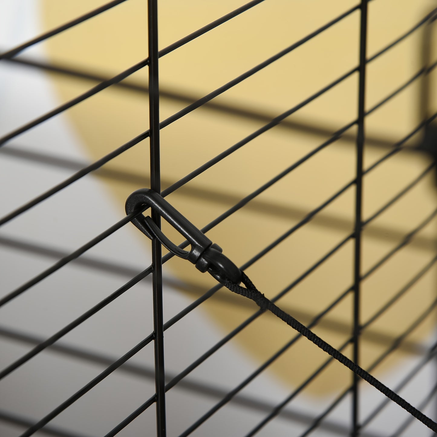 PawHut 42" Ferret Cage with Wheels and Hammocks, Black