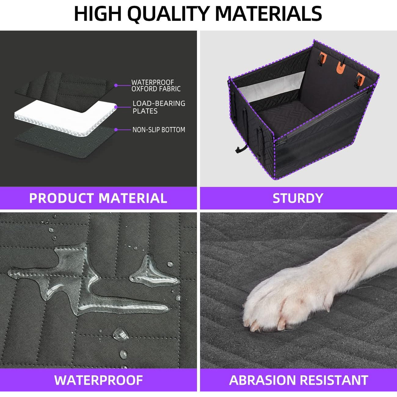 1pc Sportuli Breathable Polyester Knit Dog Car Seat Cover Medium Back Seat Extender Hammock with Strong Support for Long Car Trips Prevents Dog Falls and Seat Scratches Pet Car Seat for SUV Truck