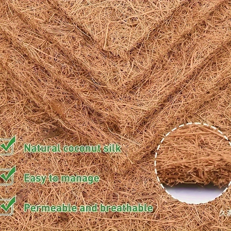 7 Pcs Reusable Coconut Palm Mats for Chicken Coop Nesting Moisture Proof and Heat Insulating Perfect for Birds and Reptiles to Lay Eggs Easy to Care For