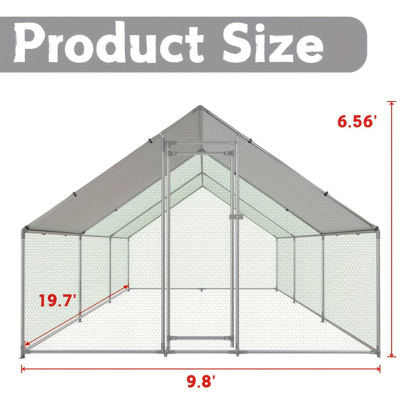 Large Metal Chicken Coop Waterproof UV Resistant For Poultry