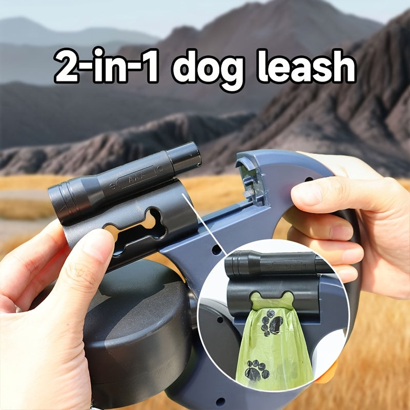 Solid Metal Double-Ended Dog Leash for Small Dogs
