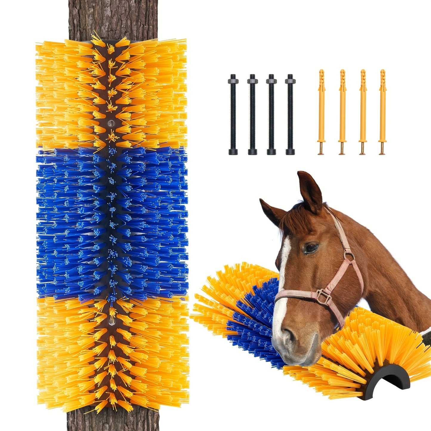 Animal Scratching Brush Medium Large Size Non Electric 1 2 3 4 6 Pcs