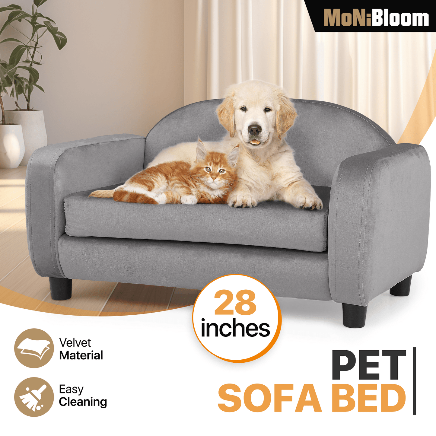 MoNiBloom Pet Sofa Dog Couch for Small Dogs and Cats