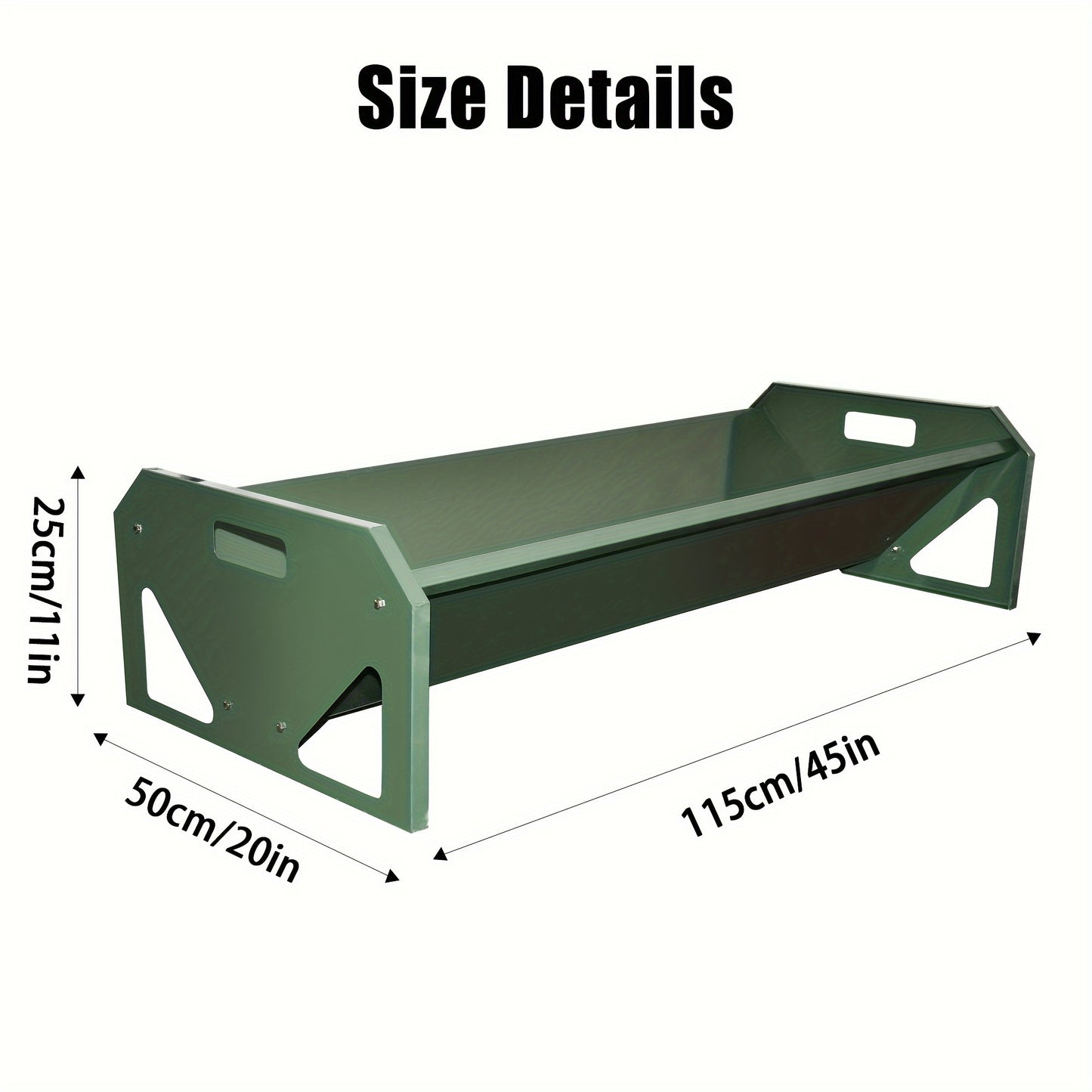 45" Heavy-Duty Galvanized Steel Livestock Feeder