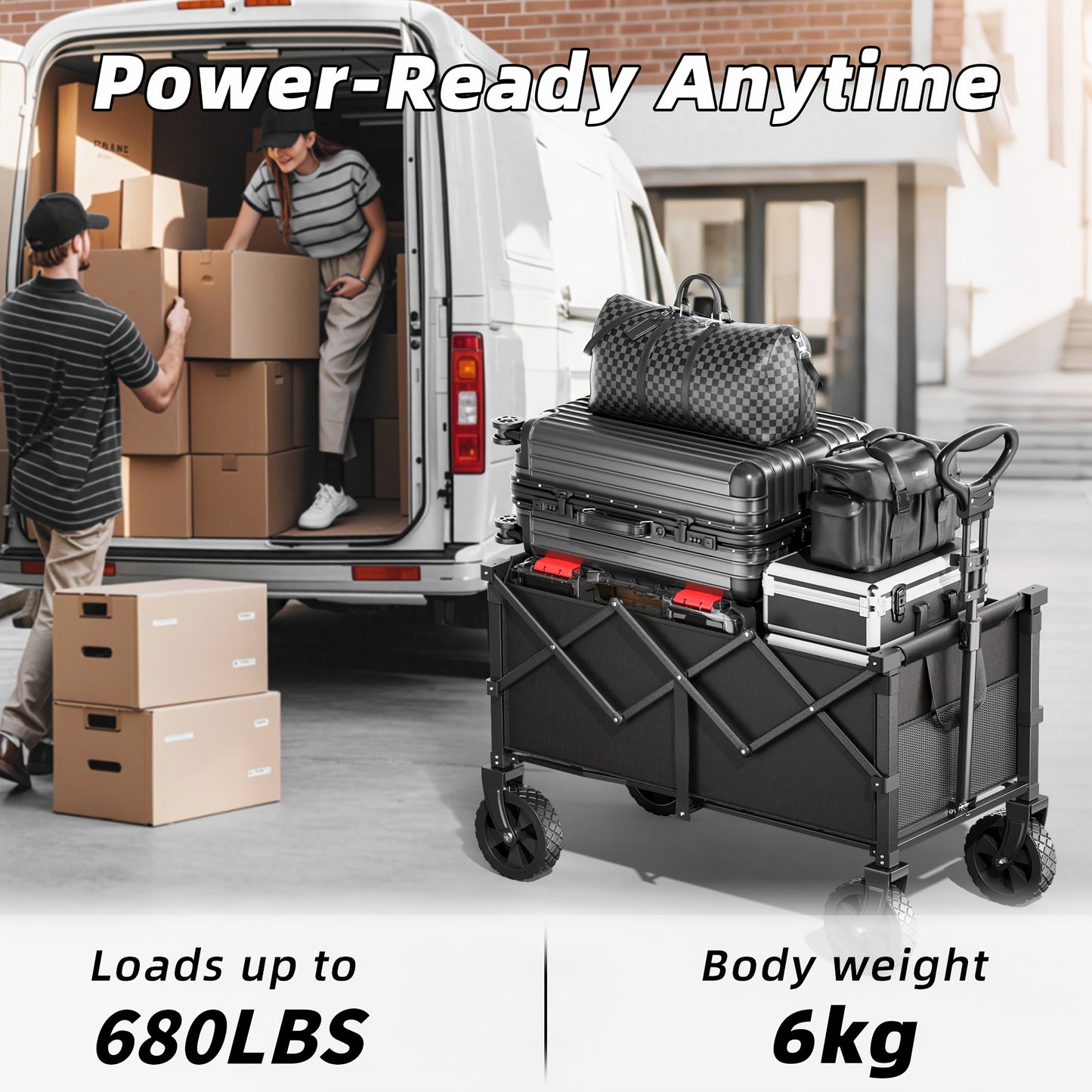 Heavy Duty Collapsible Cart With All Terrain Tires Strong Load Bearing Iron Frame Track And Field Equipment Transporter Multifunctional Utility Cart For Outdoor Sports Transport
