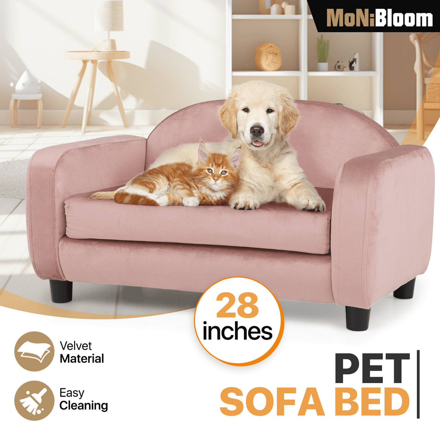 MoNiBloom Pet Sofa Dog Couch for Small Dogs and Cats