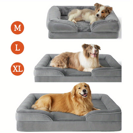 1pc Extra Large Orthopedic Dog Bed with Memory Foam Design