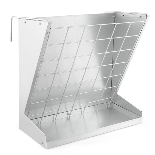 GIANTEX Wall Mount Hay Feeder With Adjustable Mesh Net