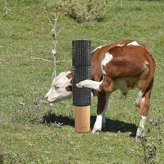 2 Pcs Horse Cattle Scratchers Soft Massage Brush Kit for Equine Bovine Itch Relief Pad for Farm Animals Goat Sheep Cow Dog