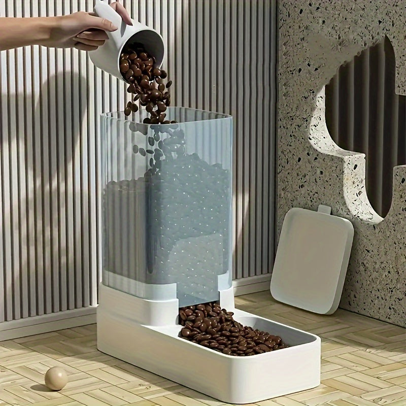 Automatic Cat Feeder And Water Dispenser Set 1.0gal Capacity