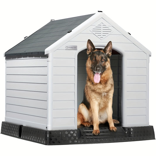 Durable Waterproof Plastic Dog House For Small To Large Dogs
