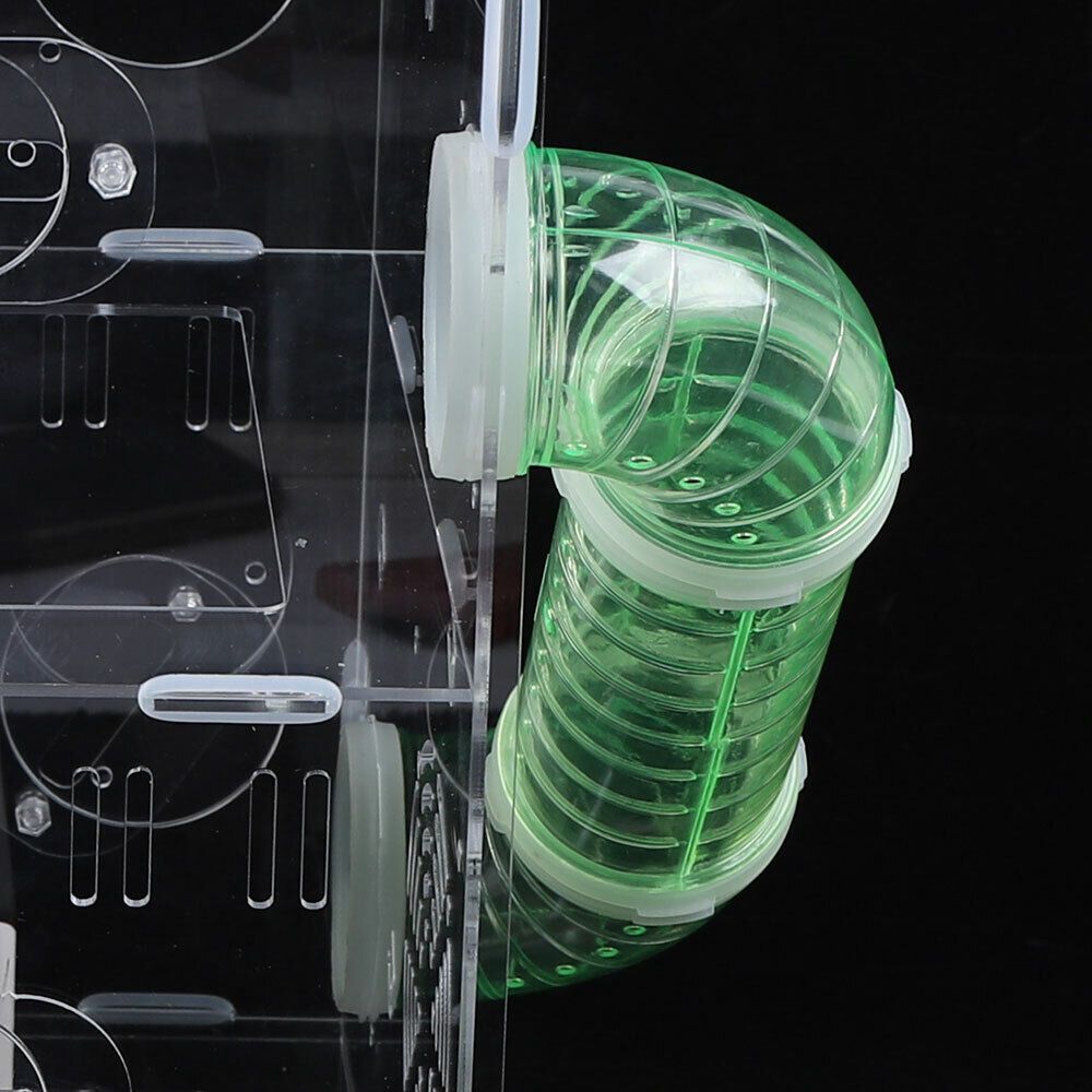2 Layer Acrylic Transparent Hamster Cage Acrylic Hamster Breeding Cage Hamster Luxury Palace Rat Cage Mouse Habitat Pet Game House