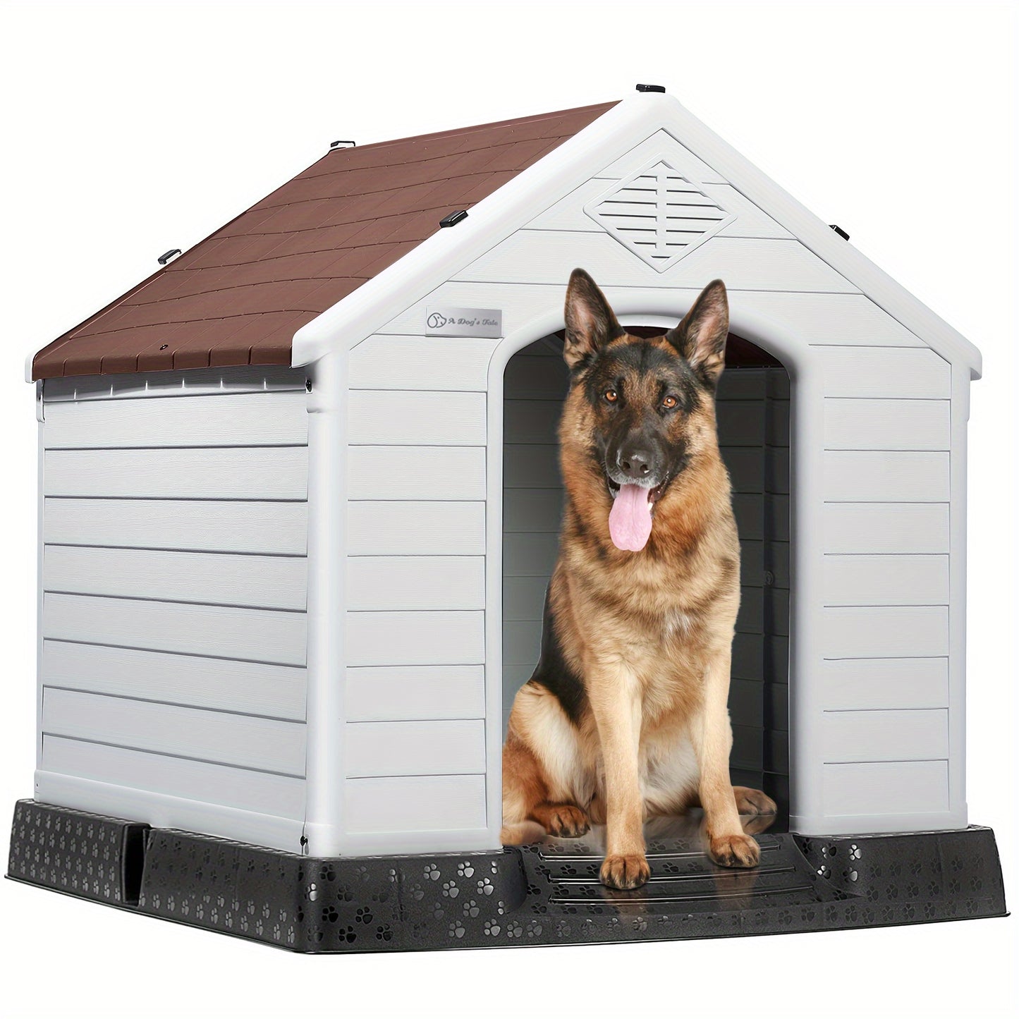 Durable Waterproof Plastic Dog House For Small To Large Dogs