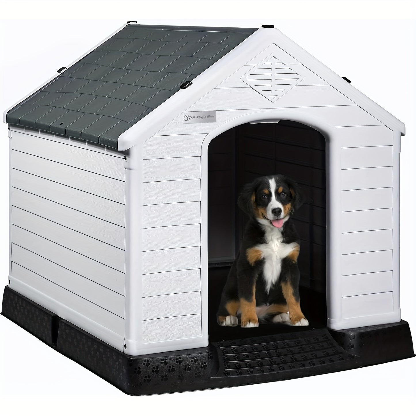 Durable Waterproof Plastic Dog House For Small To Large Dogs