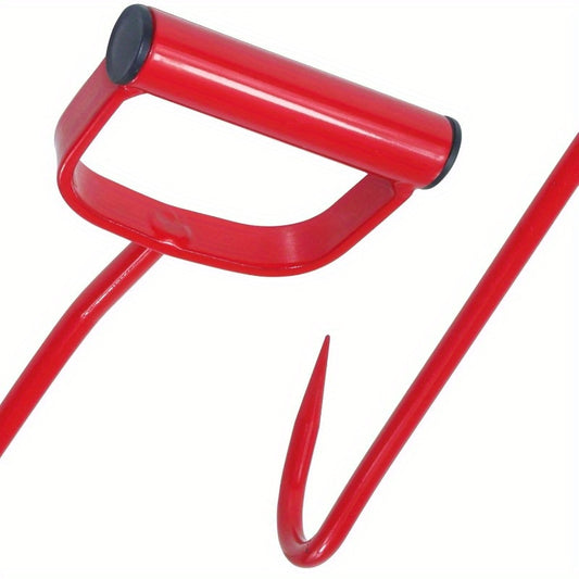 S47010600 Hay Hook 17 Inch Red Alloy Steel Handle for Farm Feeders Troughs and Hay Bales